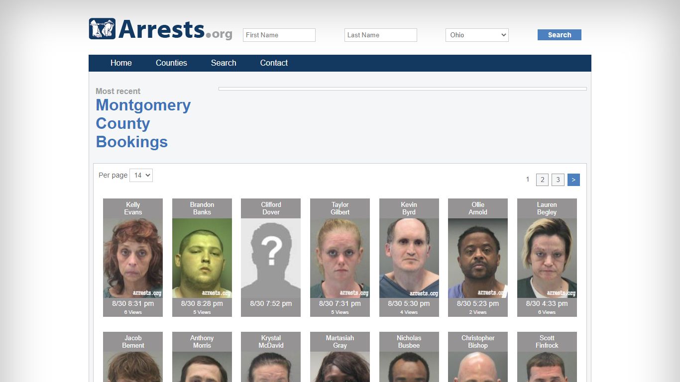 Montgomery County Arrests and Inmate Search